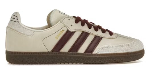 adidas Samba OG Wonder White Maroon (Women's)