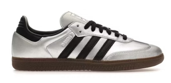 adidas Samba OG Silver Metallic Black Gum (Women's)