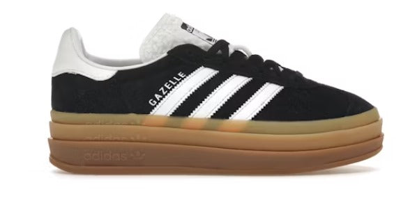 adidas Gazelle Bold Black White Gum (Women's)