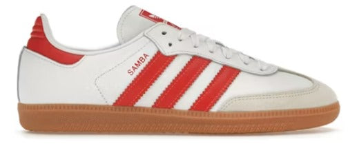 adidas Samba OG White Solar Red Gum (Women's)