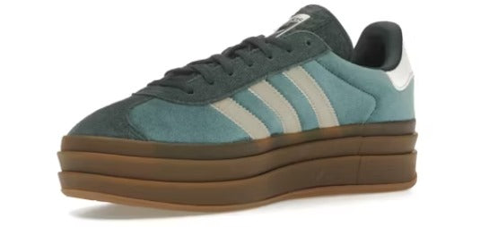 adidas Gazelle Bold Mineral Green Velvet (Women's)