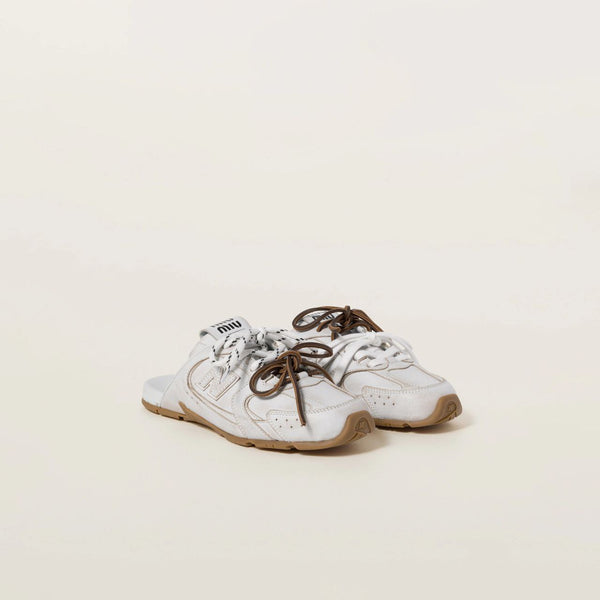 New Balance X Miu Miu 530 SL deco calf leather mules