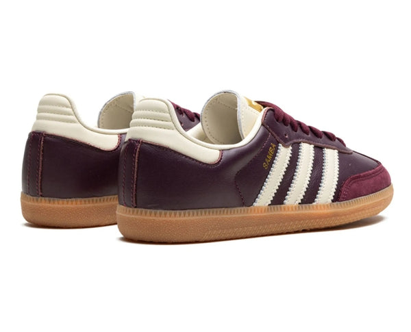 adidas Samba OG Maroon Gold Metallic (Women's)