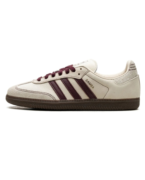 adidas Samba OG Wonder White Maroon (Women's)